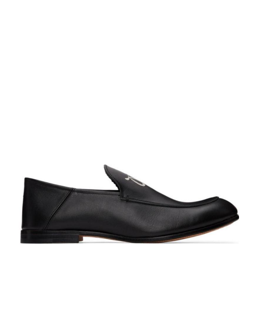 Sulvam Black Round-headed Love Shoes In Black