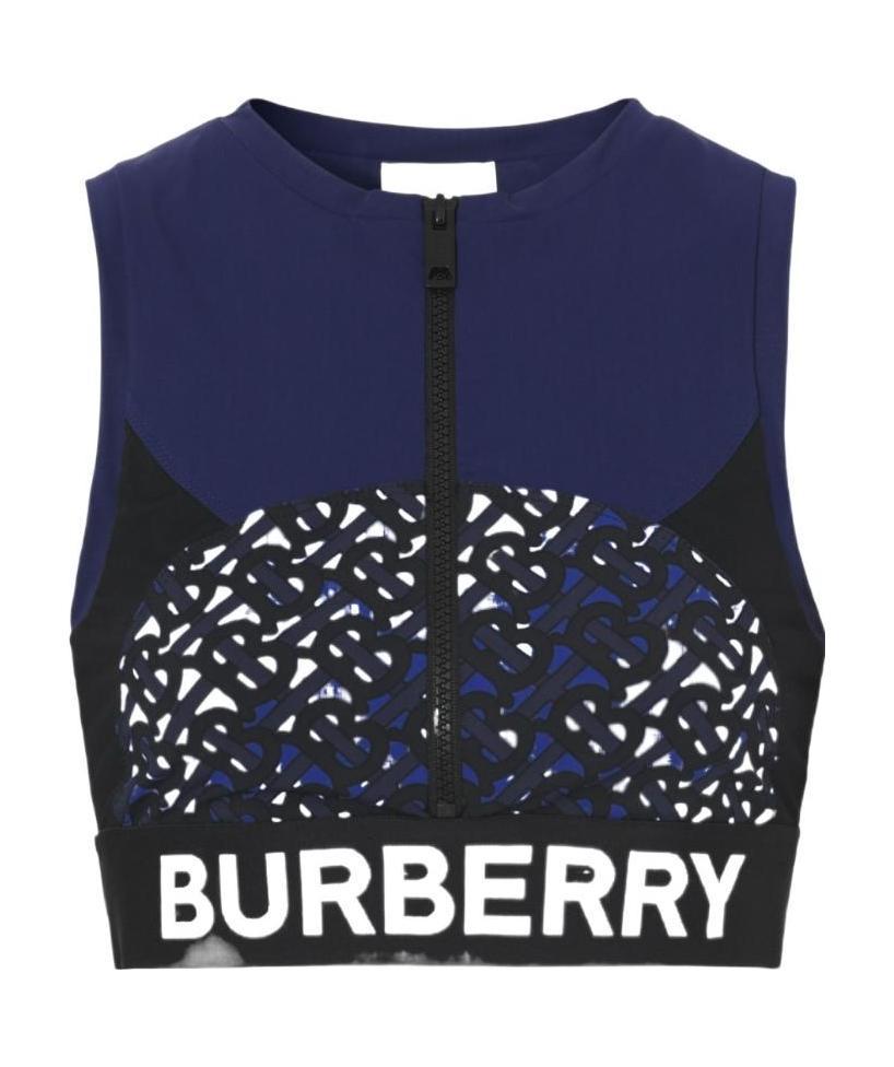 Burberry Burb Quinn Sprts Bra Hn W Log Wstbd In Blue