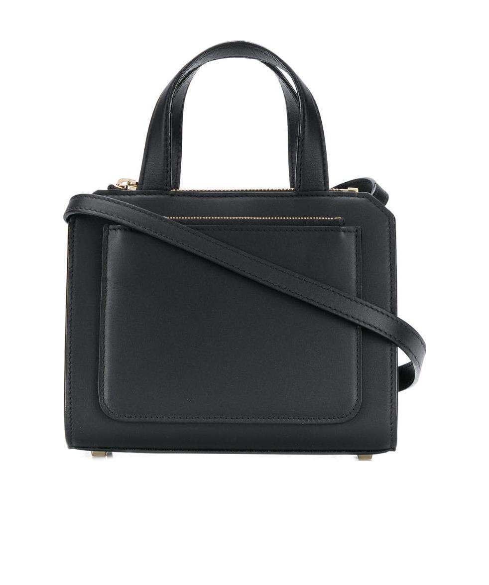 Valextra Passepartout Mini Handbag In Black