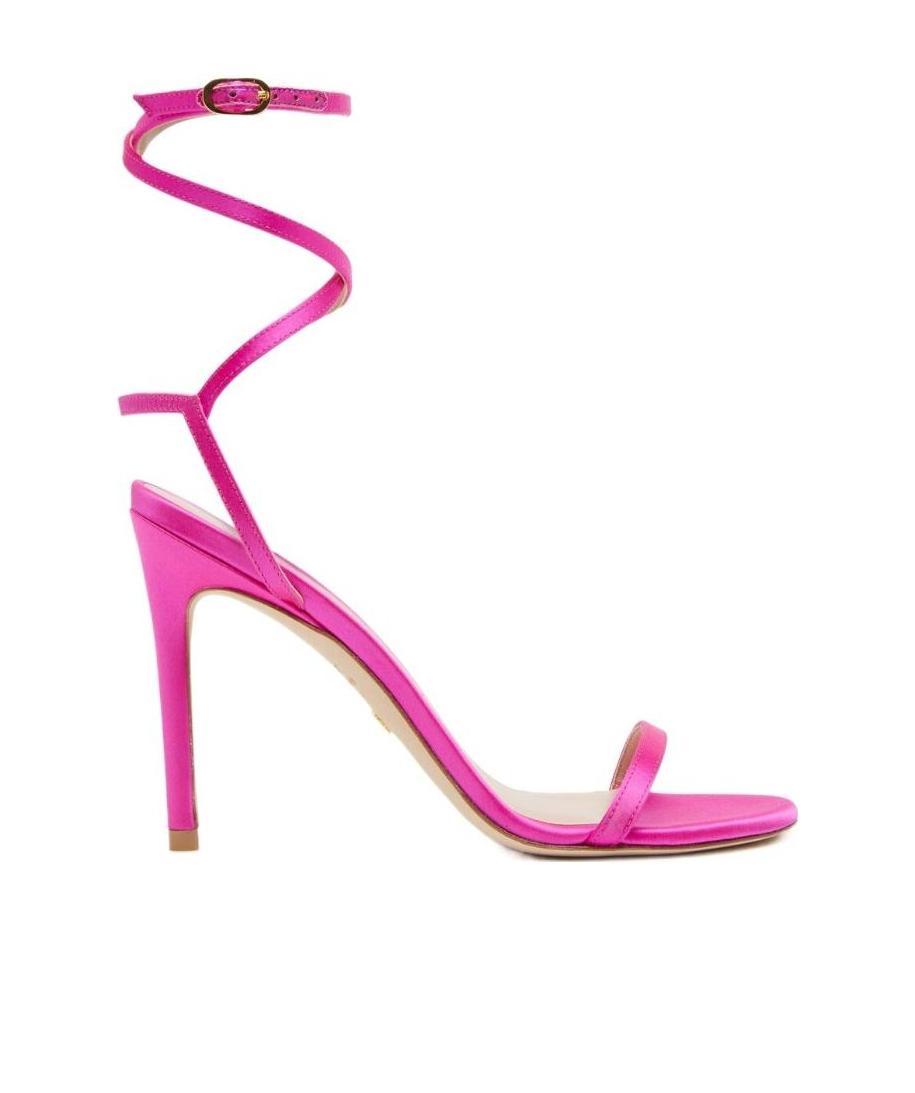 Stuart Weitzman High Heel Sandals With Strappy Ankle Strap In Pink