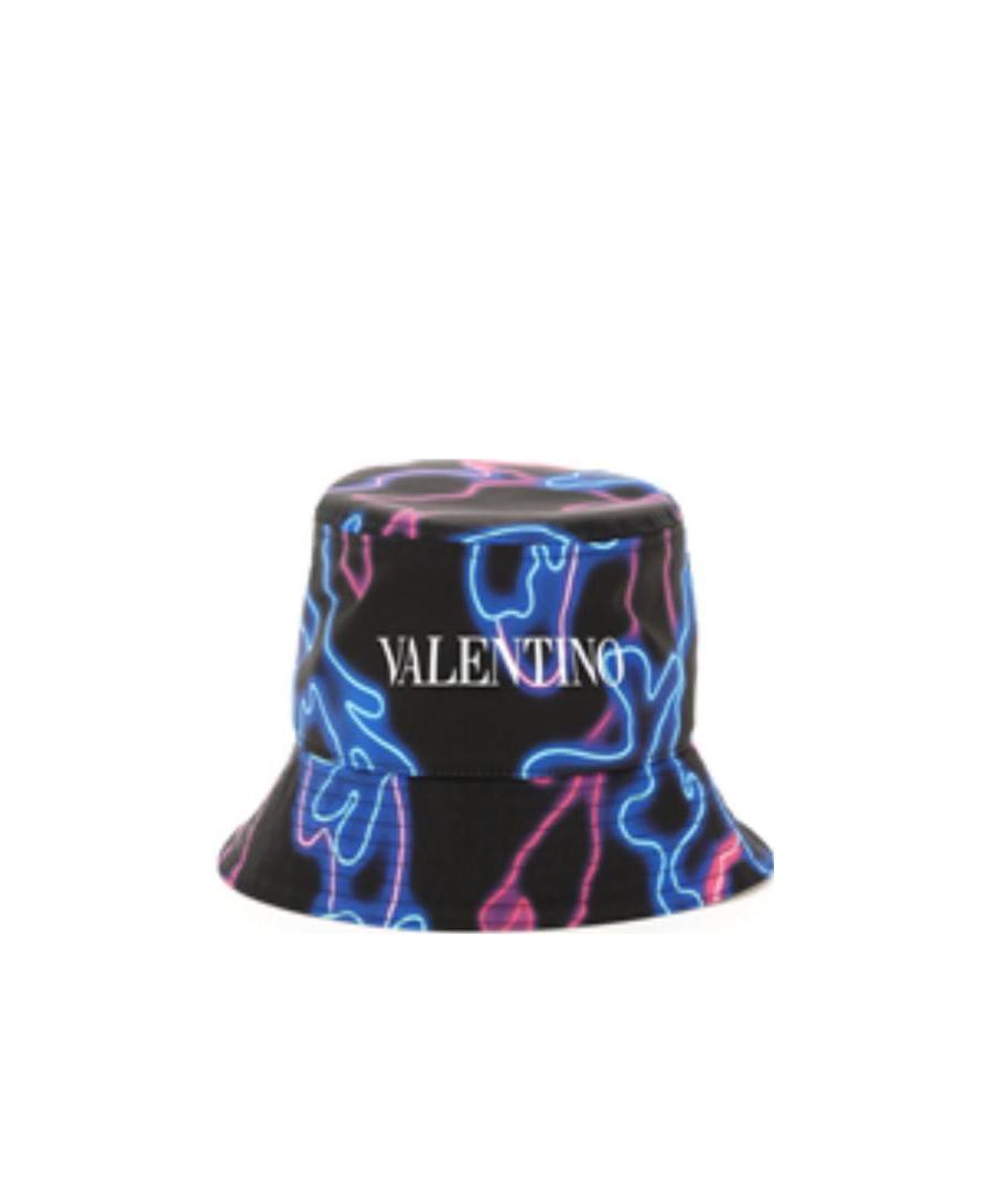 VALENTINO GARAVANI VALENTINO NEON CAMOUFLAGE BUCKET HAT 