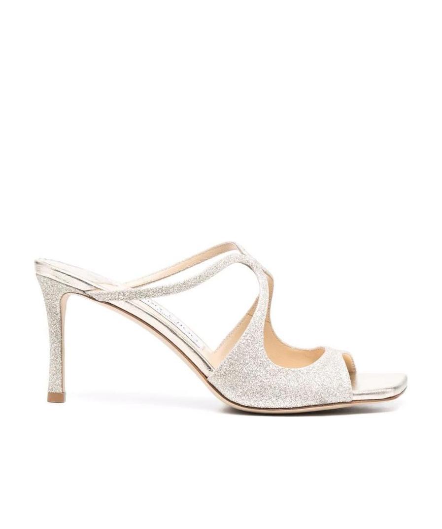 Jimmy Choo Anise 75mm Sandals In White