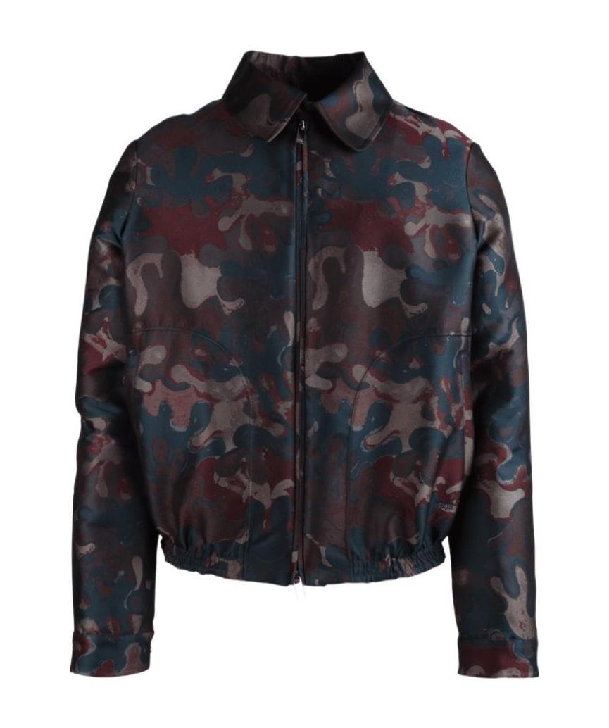 Dior Logo Casual Jacket In Black