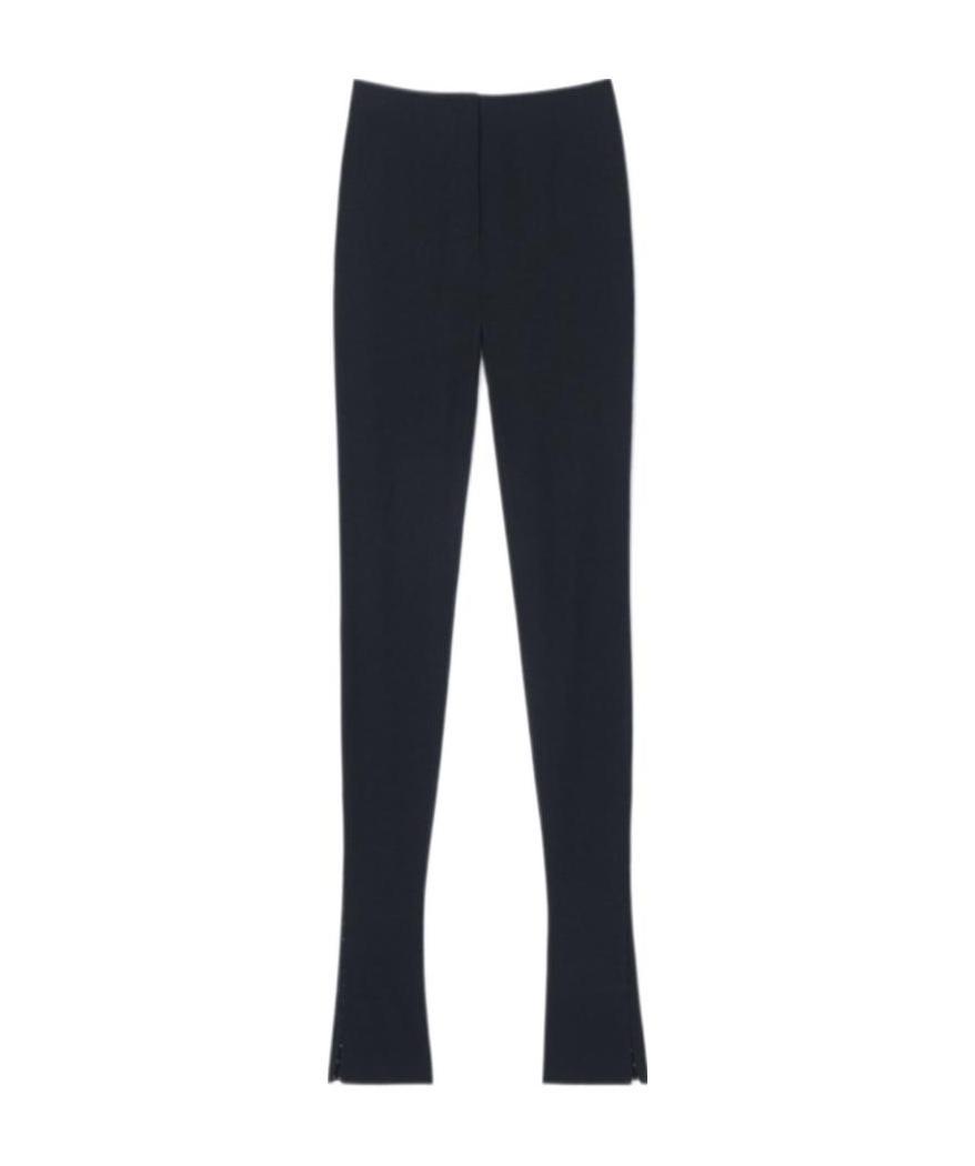 Jacquemus Obiou Slit Detailed Pants In Black