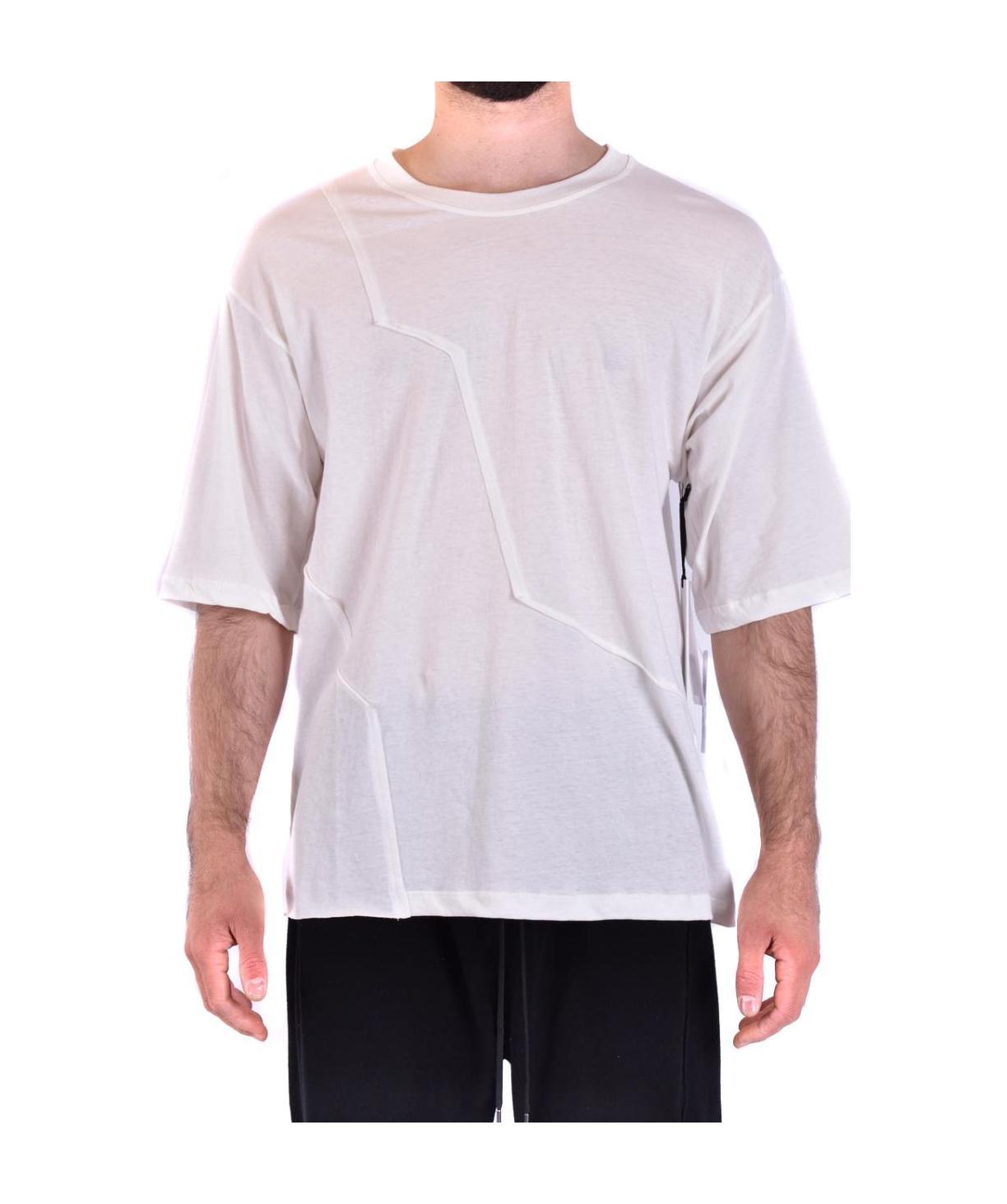 Isabel Benenato T-shirt With Round Neck And Short Sleeves In White