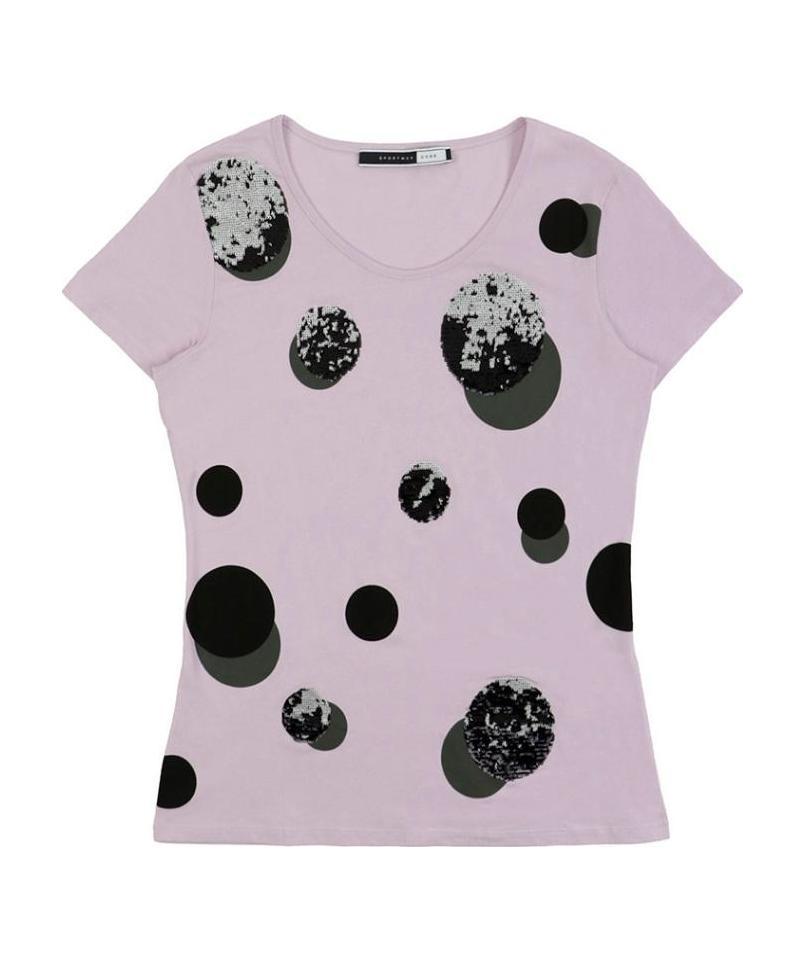 SPORTMAX T-SHIRT WITH ROUND NECK AND SHORT SLEEVES