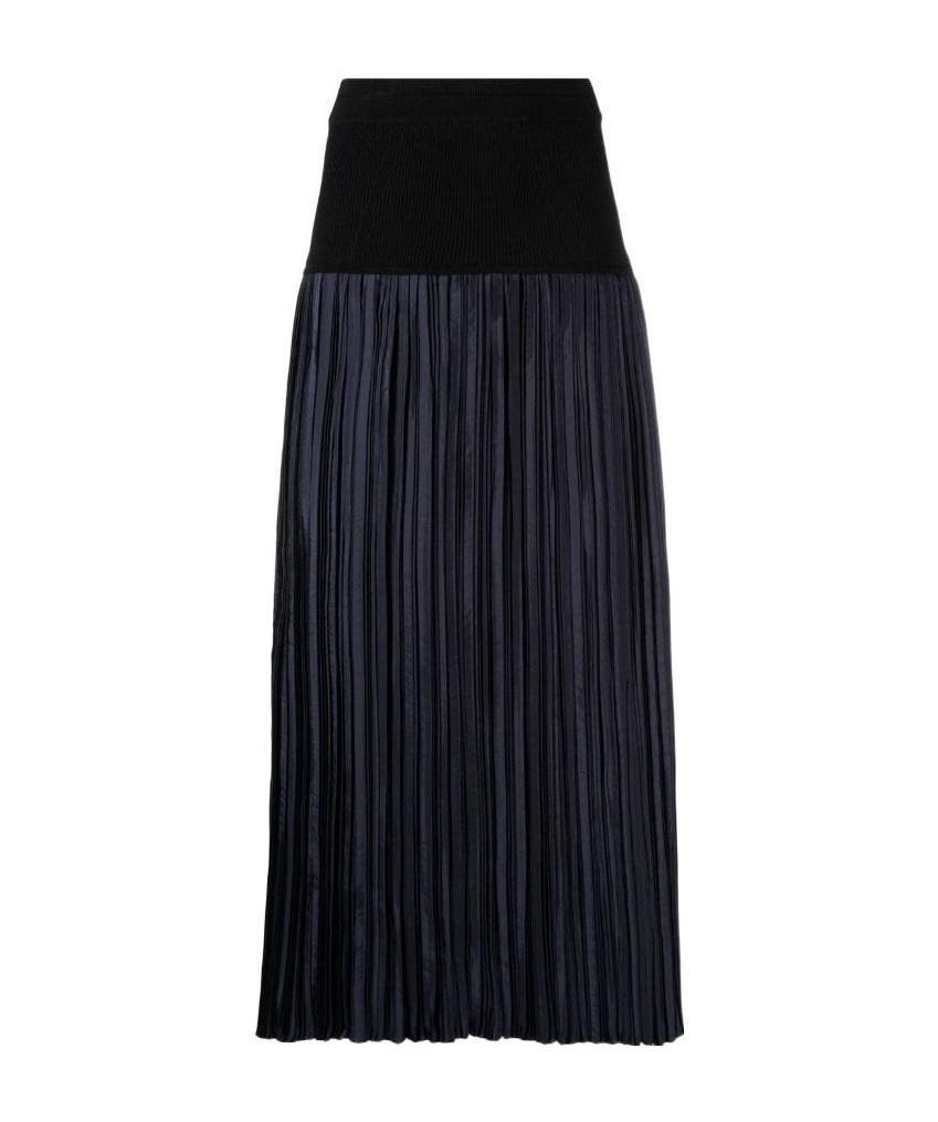 Jil Sander Pleated Skirt In Black