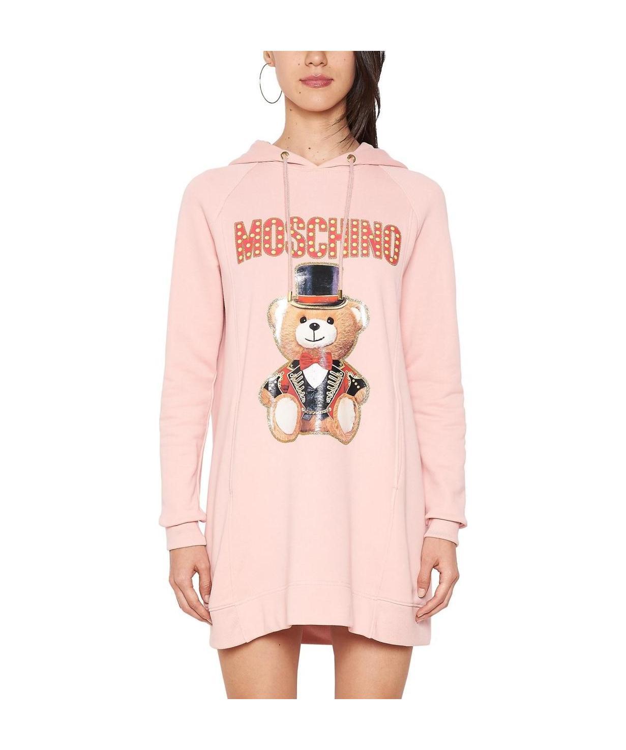 Moschino Teddy Sweater Skirt In Pink