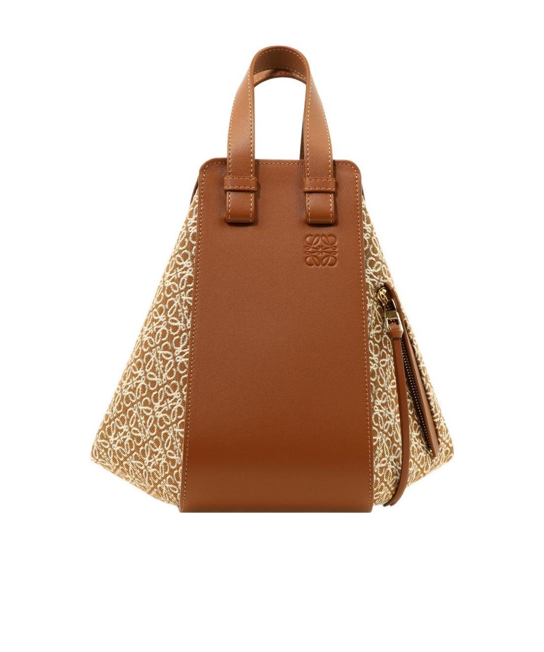Loewe Small Hammock Shoulder Bag In Brown