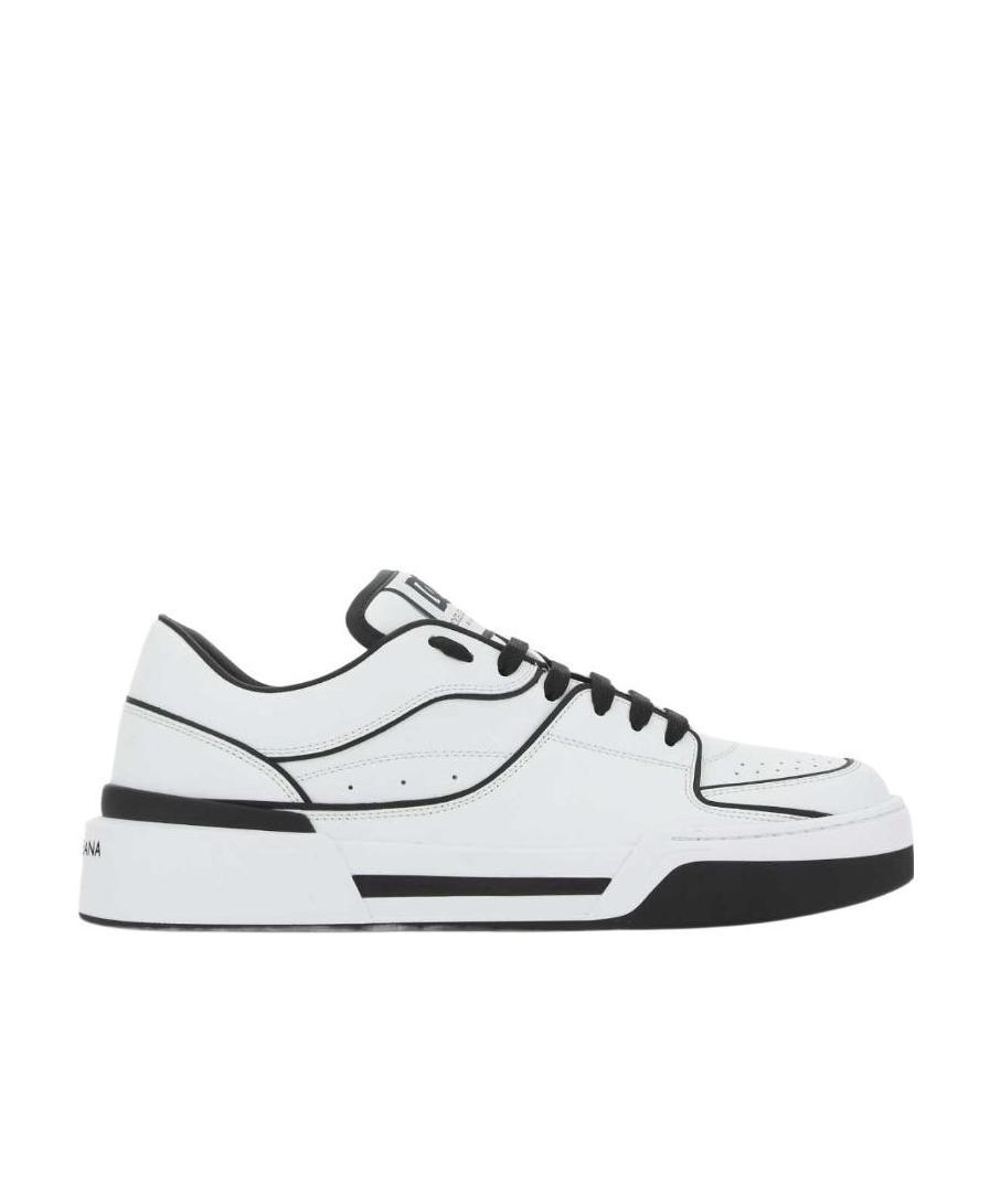 Dolce & Gabbana New Roma Leather Low-top Sneakers In White