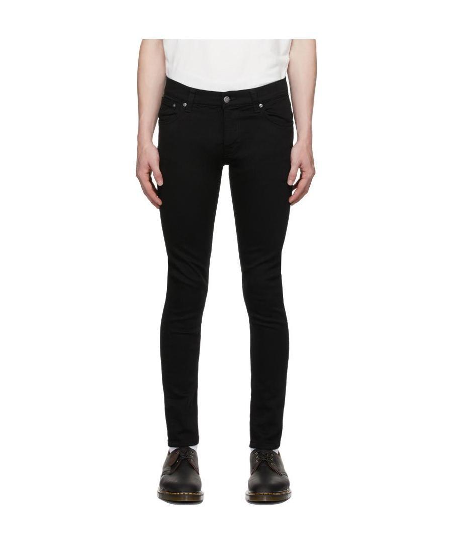 Nudie Jeans Tight Terry Skinny Jeans In Black