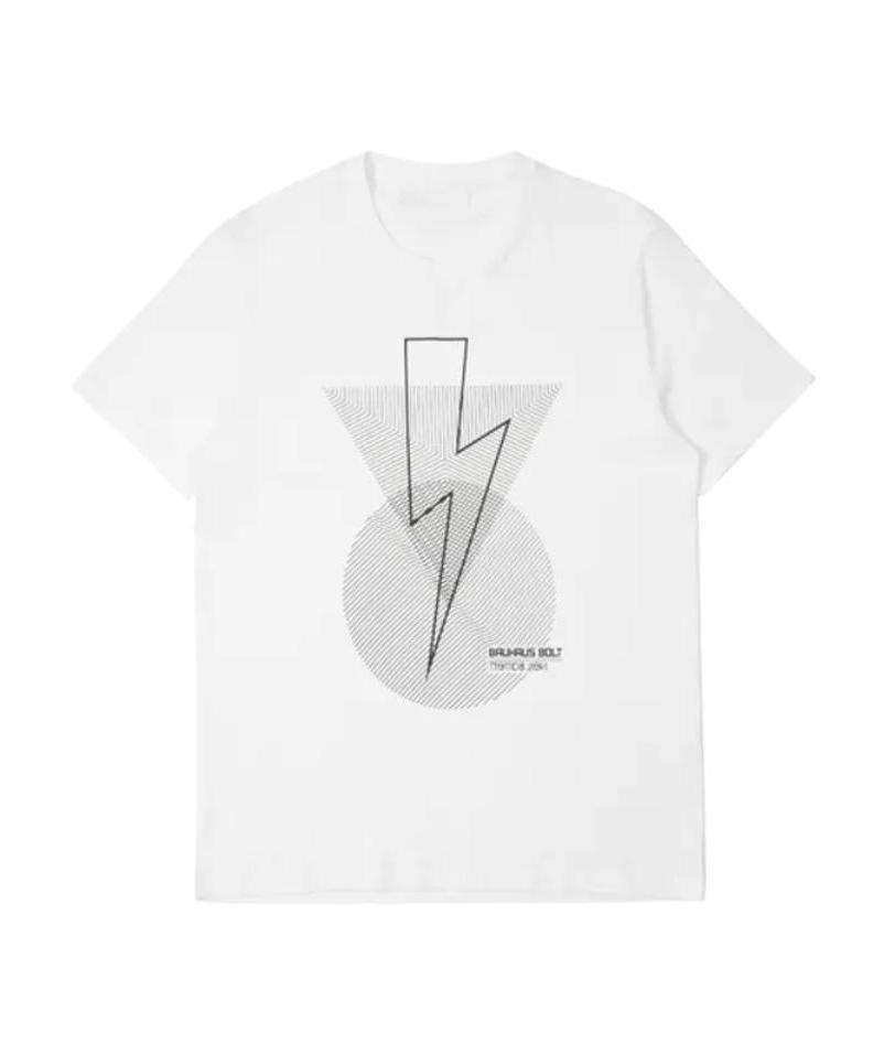 Neil Barrett Lightning Pattern T-shirt In White