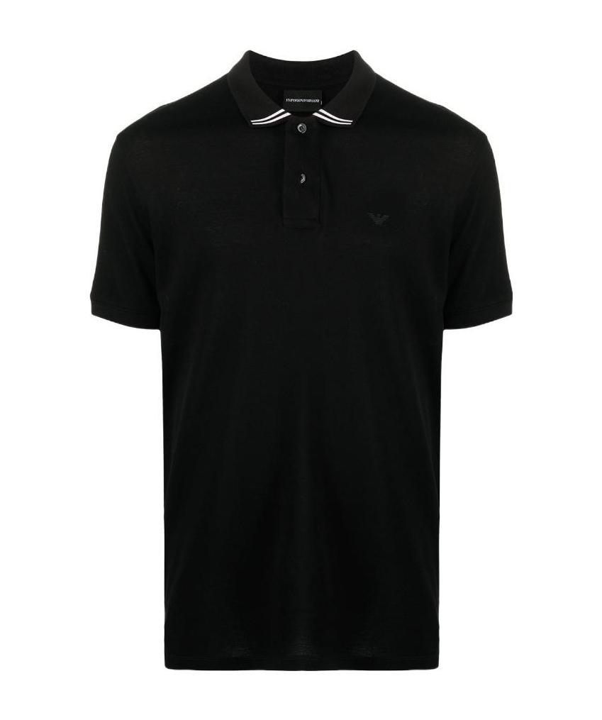 EMPORIO ARMANI LOGO-PRINT POLO SHIRT
