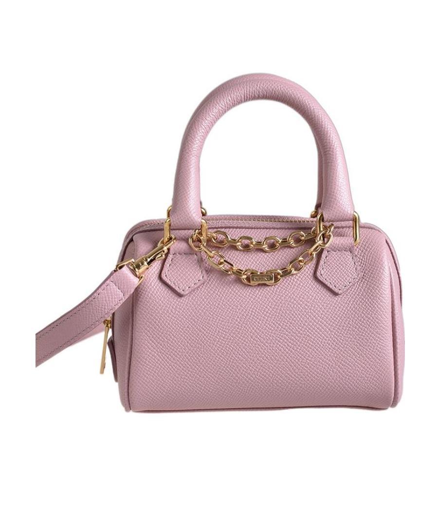 Celine Logo Logo Shoulder Bag In Pink