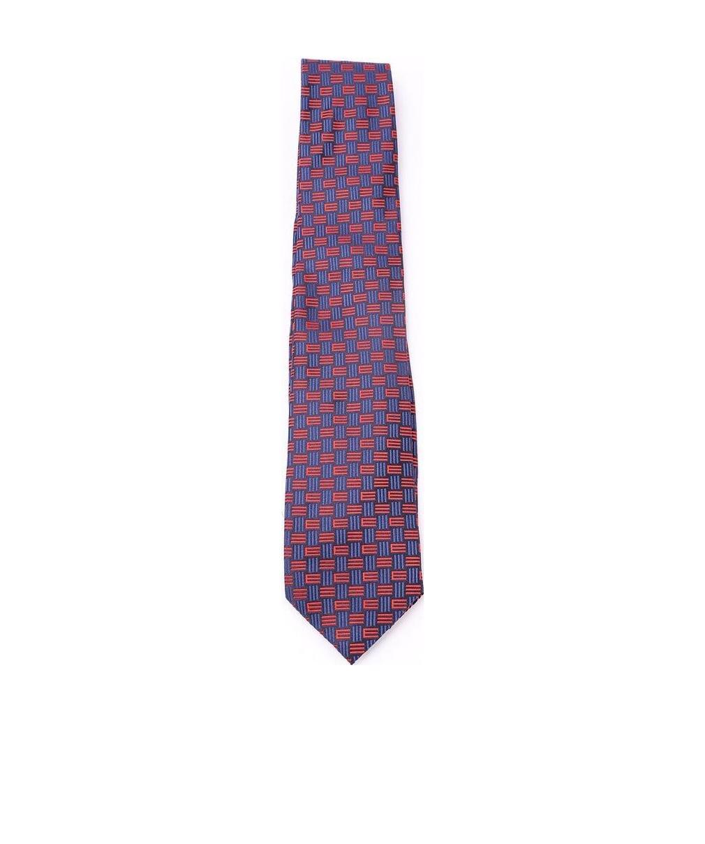 Etro Motif Jacquard Tie In Blue