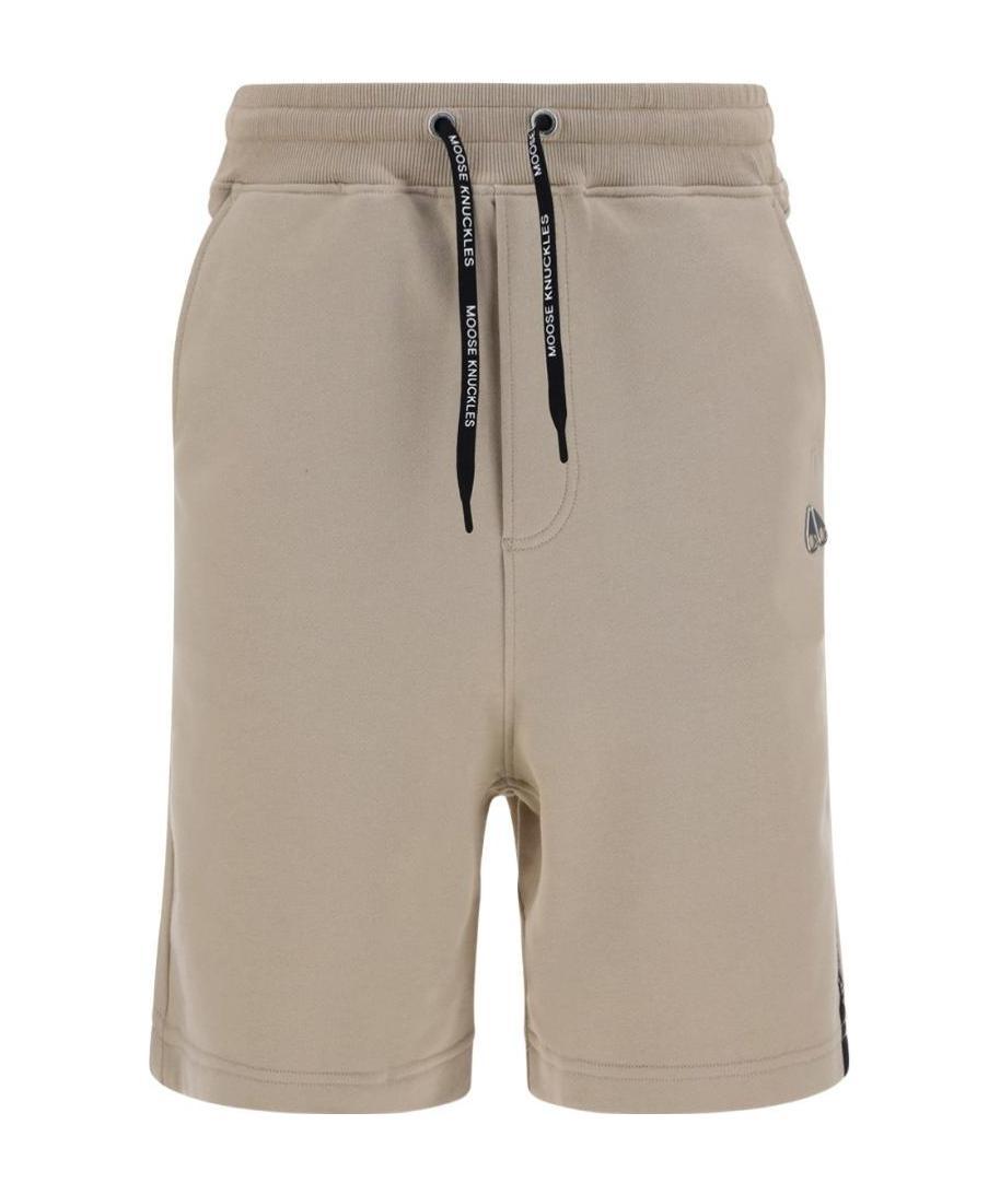 Moose Knuckles . Pull Rope Elastic Waist Shorts In Neutral