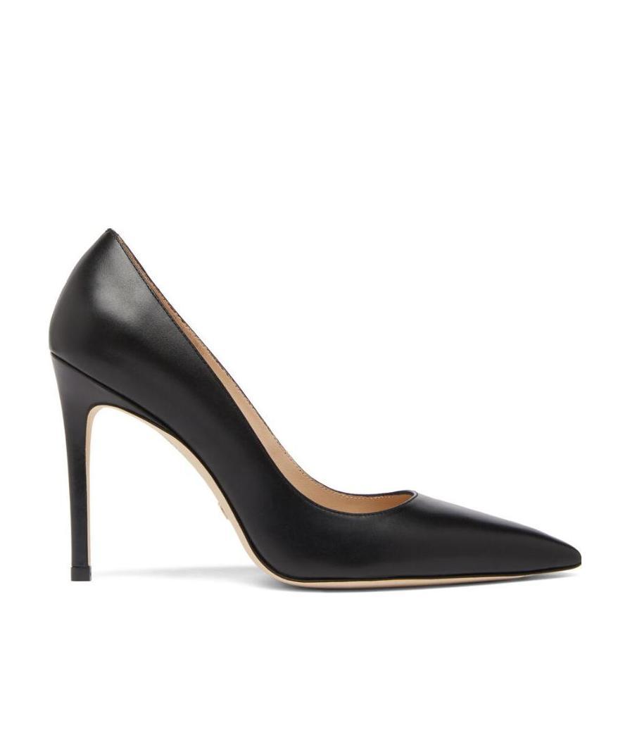 Stuart Weitzman Stuart Patent Leather Stiletto Pumps In Black