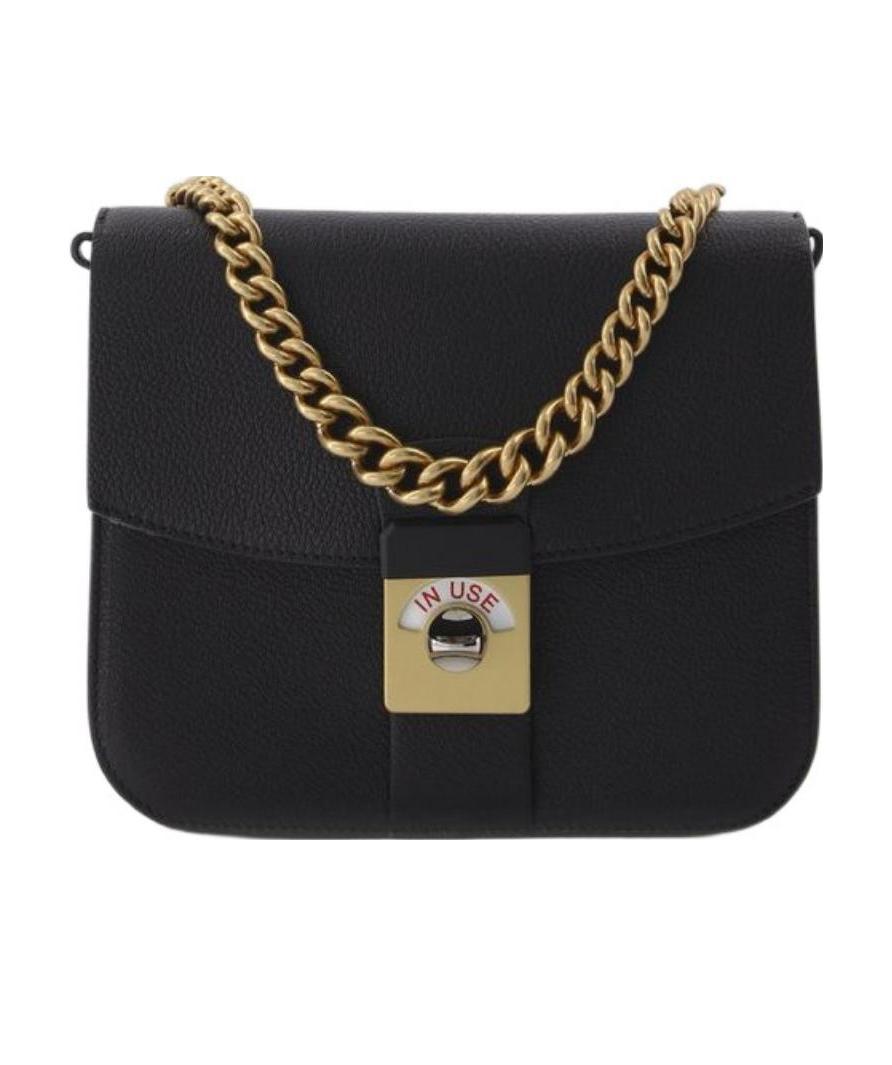 Maison Margiela Colour-block Leather Shoulder Bag In Black