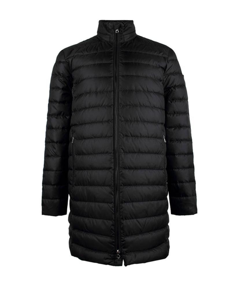 Ea7 Quilted Down Jacket In Black
