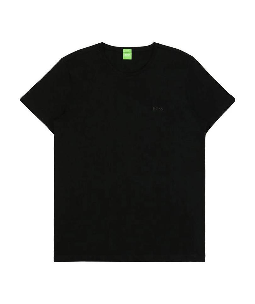 Hugo Boss Round-necked Logo T-shirt In Black
