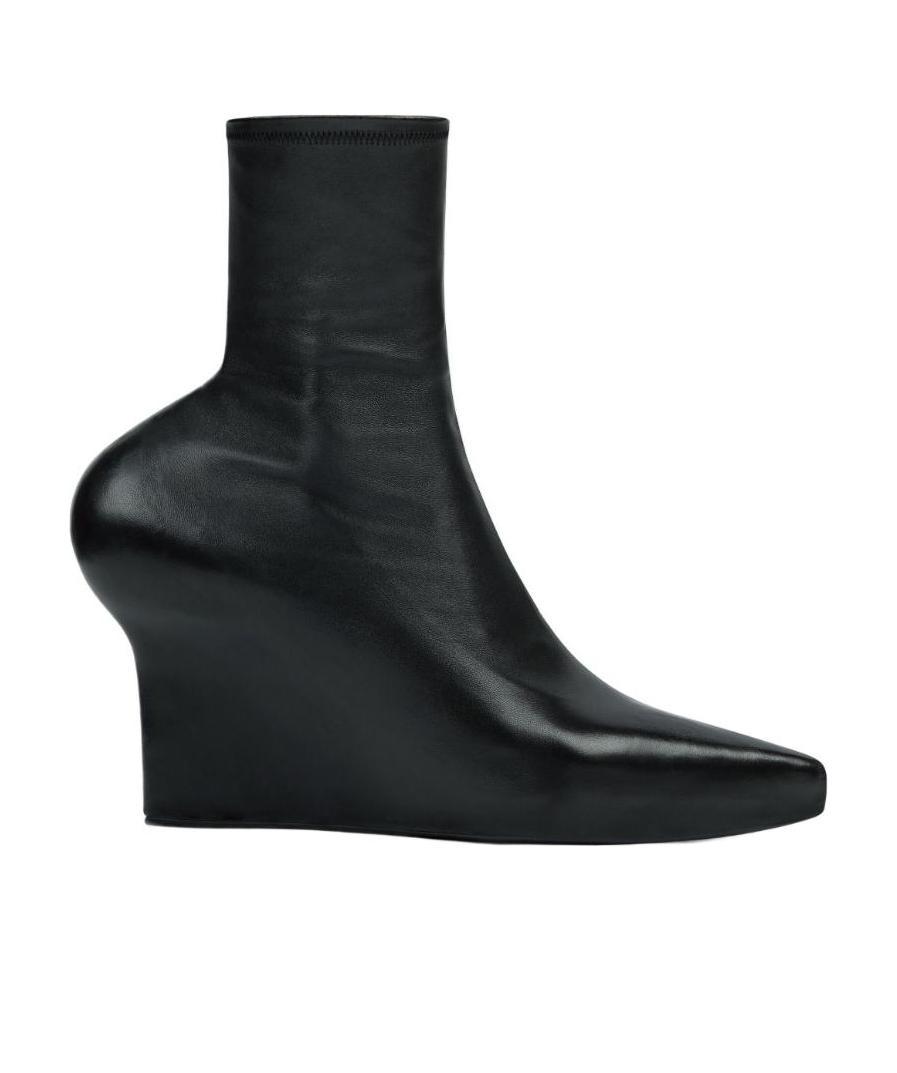 Givenchy Nappa Leather Ankle Boots With 8 Cm Wedge Height In Black