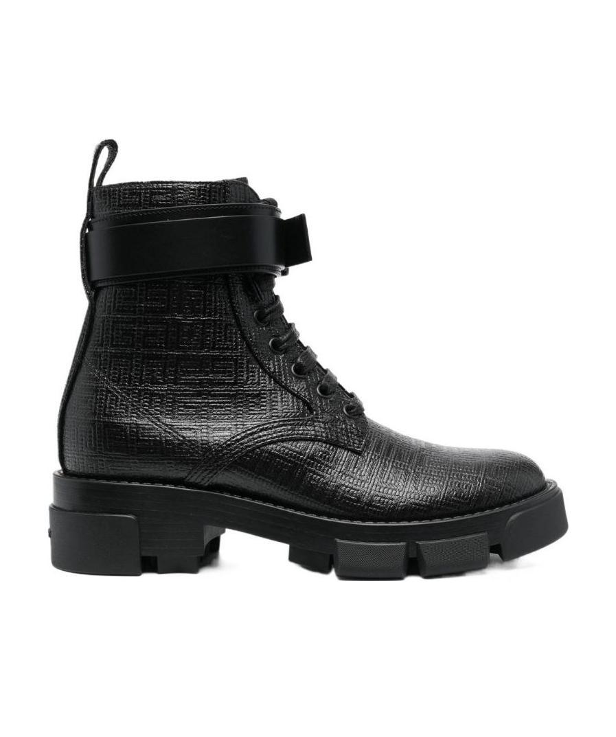 Givenchy Terra Biker Boots In Black