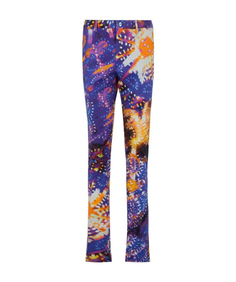 Dolce & Gabbana Printed Casual Pants In Multicolor