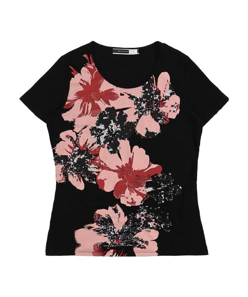 Sportmax Item O-neck Short-sleeved T-shirt In Black