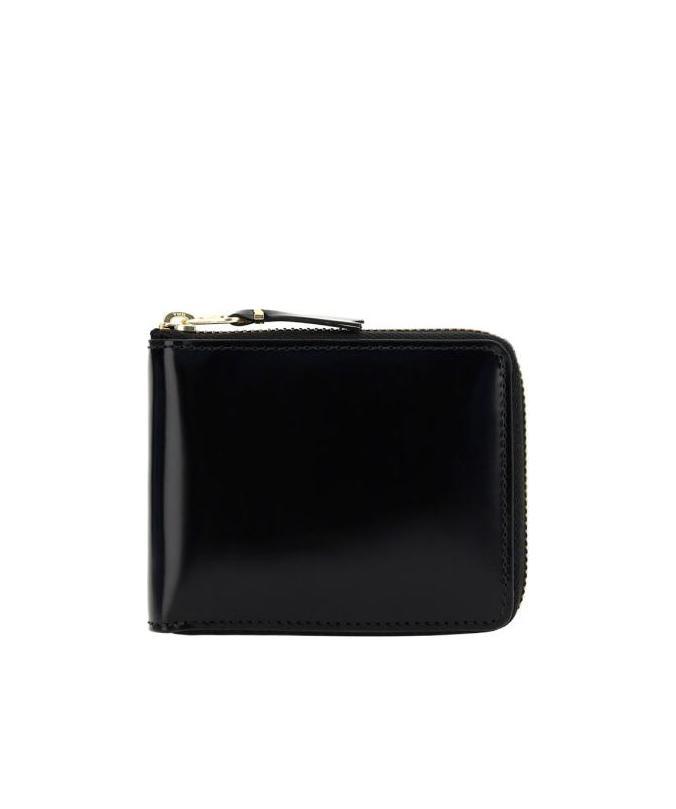 Comme Des Garçons Zipper Wallet In Black