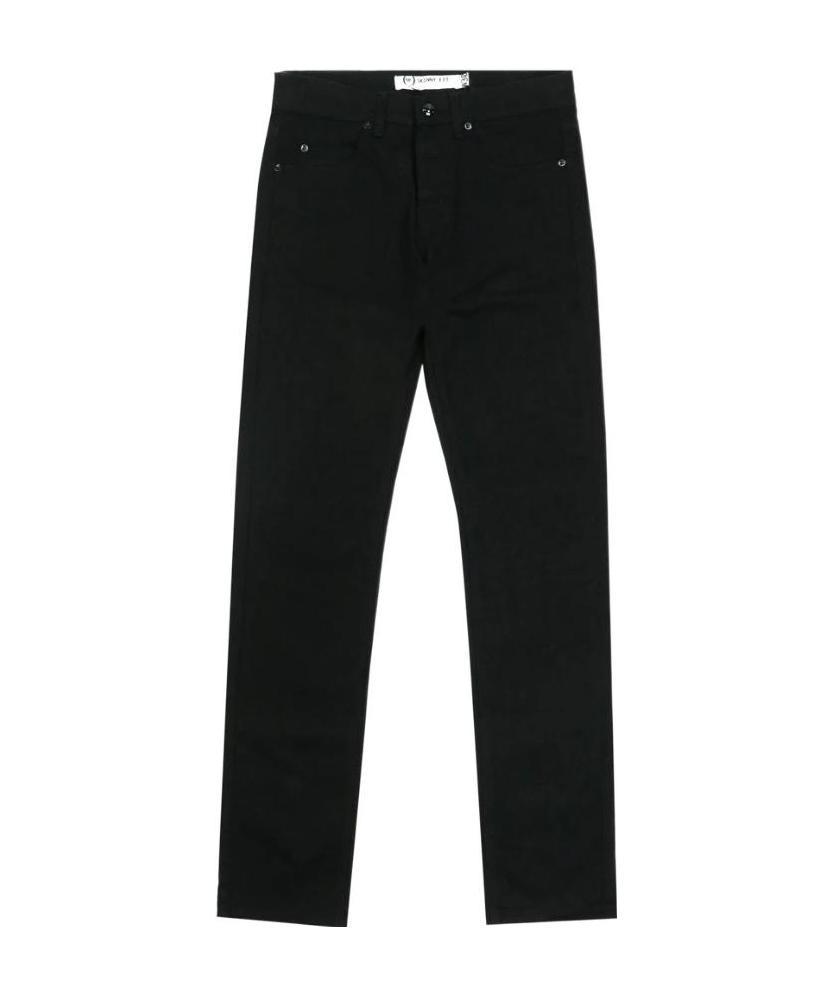 Mcq By Alexander Mcqueen Black Logo Jeans