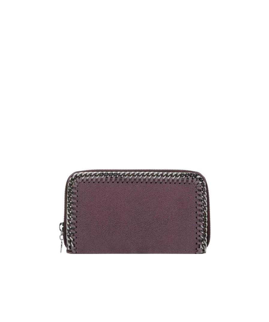Stella Mccartney Falabella Continental Wallet In Black