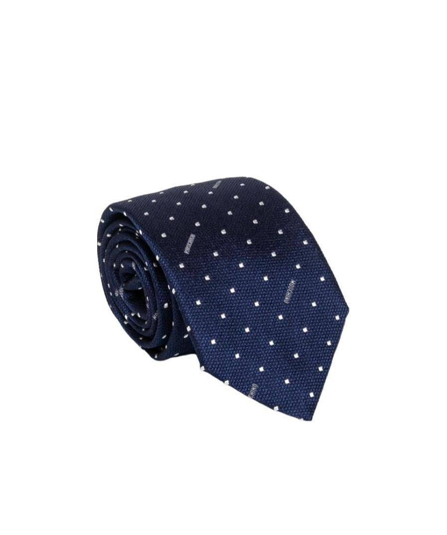 Moschino Logo Details Tie In Black