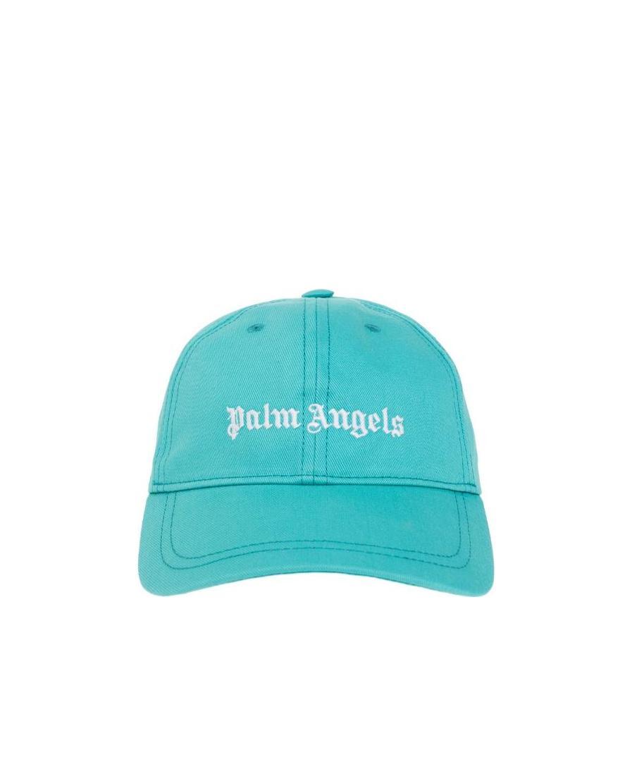 Palm Angels Logo-print Baseball Cap In Green
