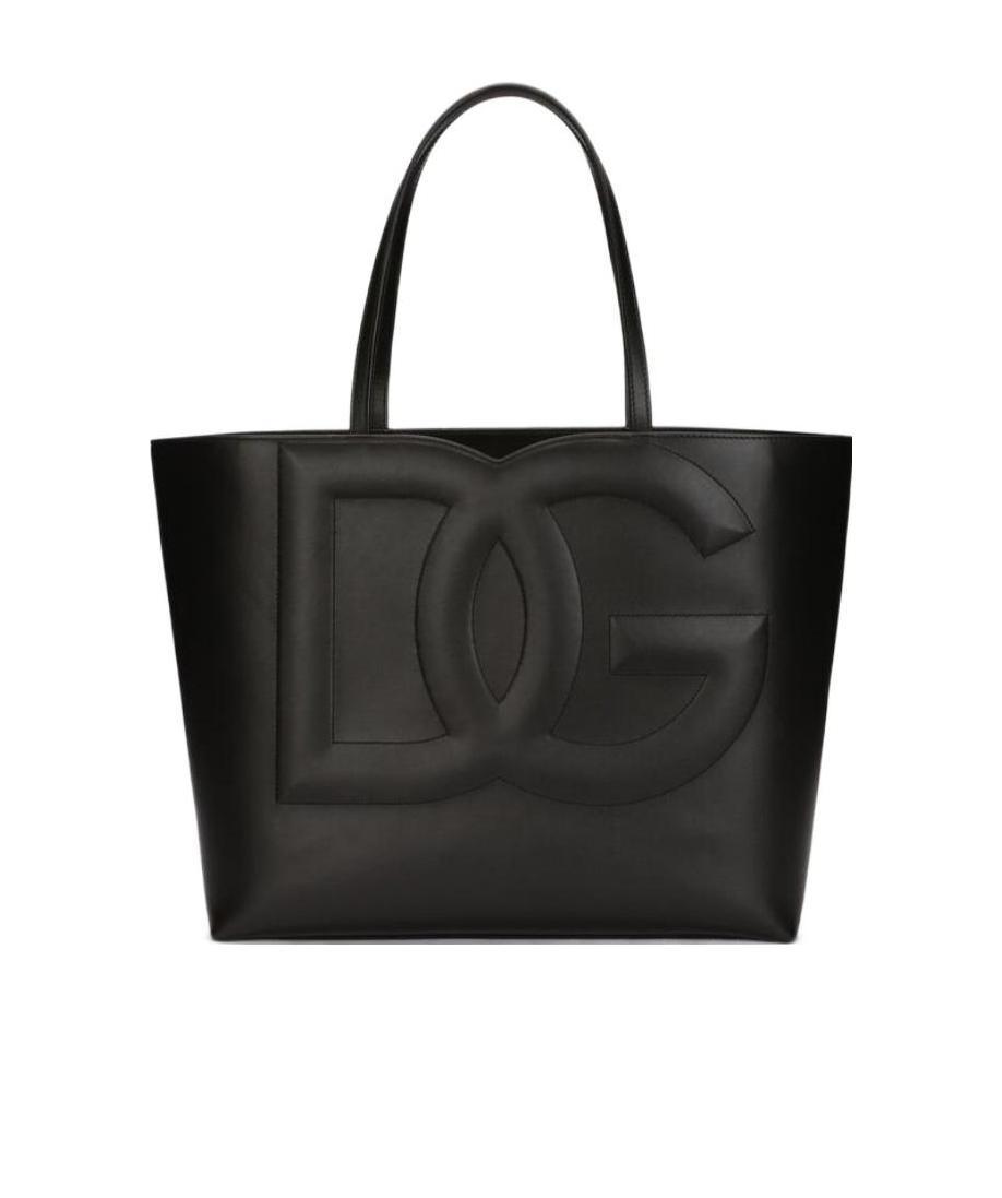 Dolce & Gabbana Women Dg Logo Medium Shopping Bag In Black