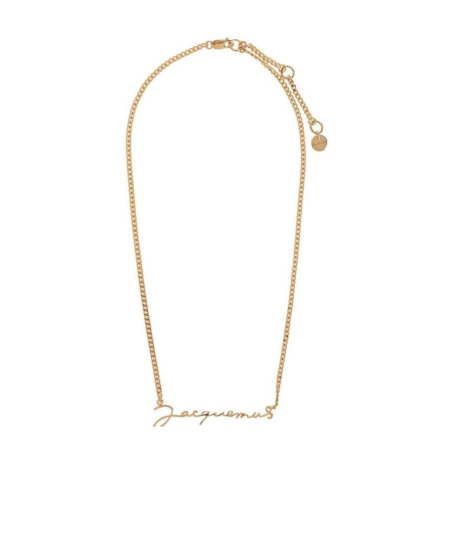 JACQUEMUS LOGO PENDANT NECKLACE 