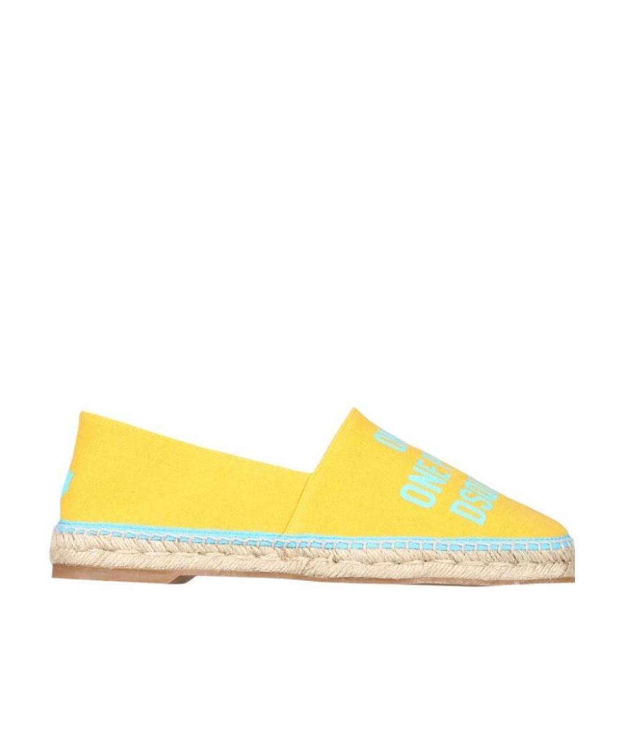 Dsquared2 Dsquared Men Organic Canvas Espadrille In Yellow