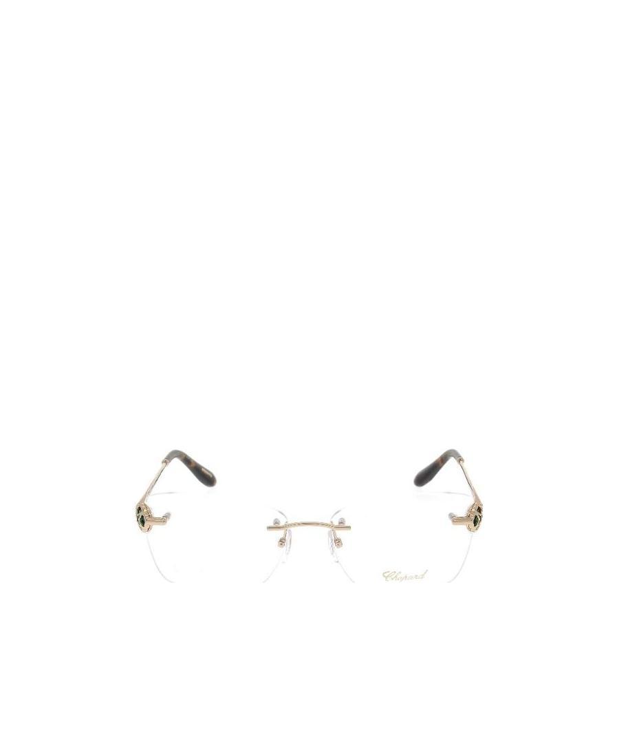 Chopard Eyewear Butterfly Frame Glasses In White