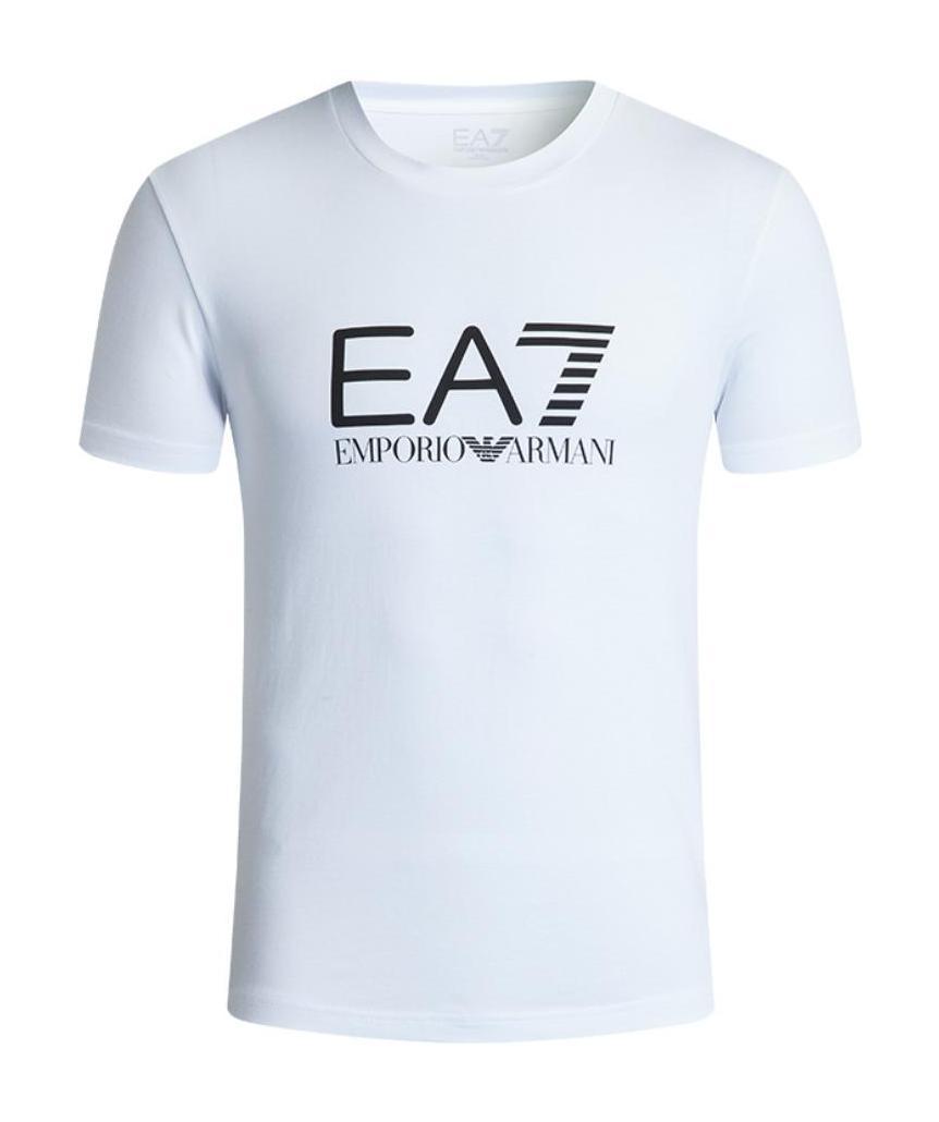 EA7 PRINTED T-SHIRT WITH ROUND NECK