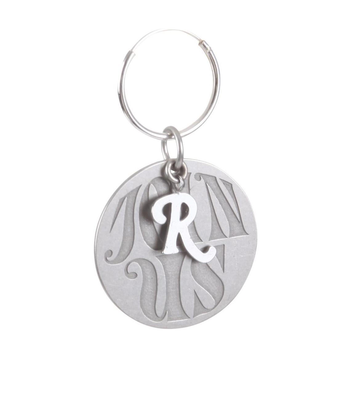 Raf Simons Circle Single Earrings In White