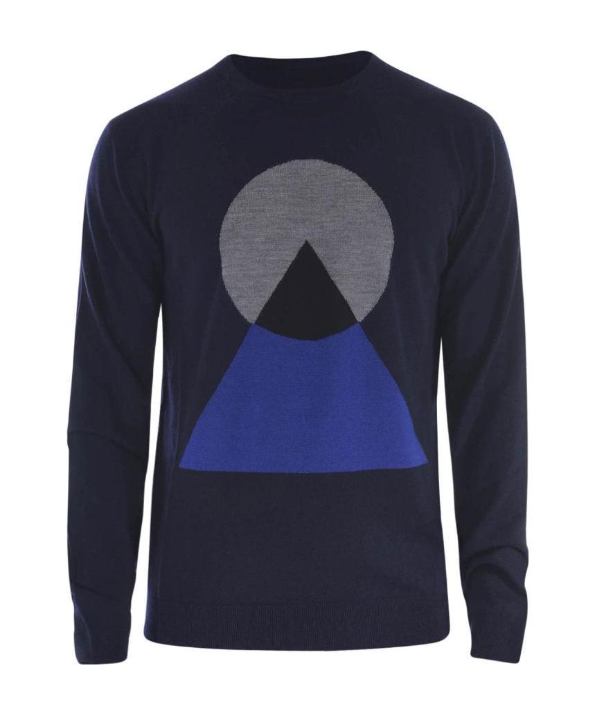 Kenzo Geometrical Pattern Sweater In Black