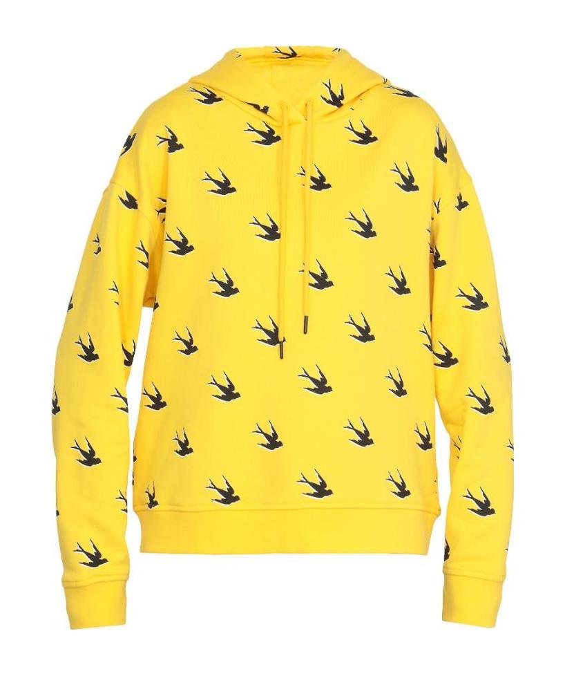 Mcq By Alexander Mcqueen Feiyan Printed Hooded Sweater In Yellow