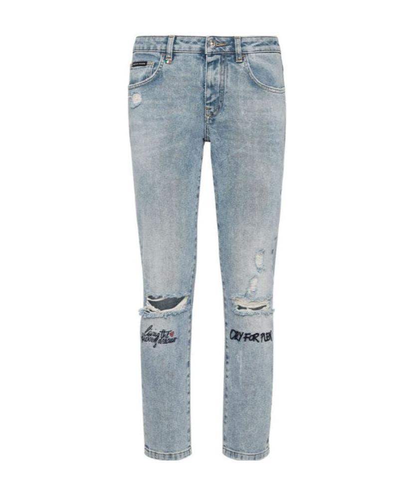Philipp Plein Slim Boyfriend Statement In Gray