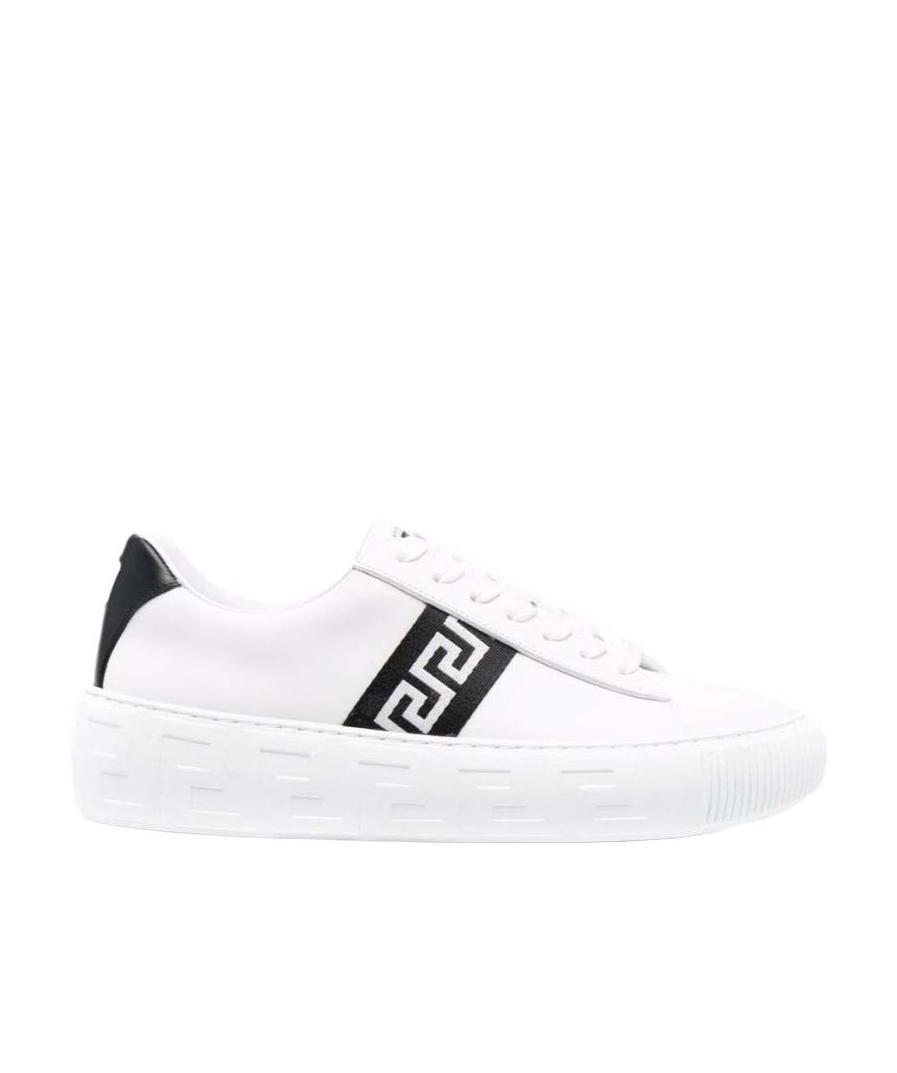 Versace Greca Low-top Sneakers In White