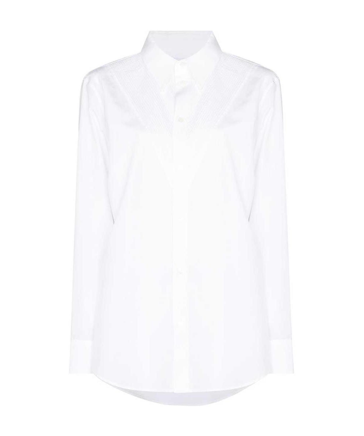 Bottega Veneta Embellished Collar Cotton Shirt In White