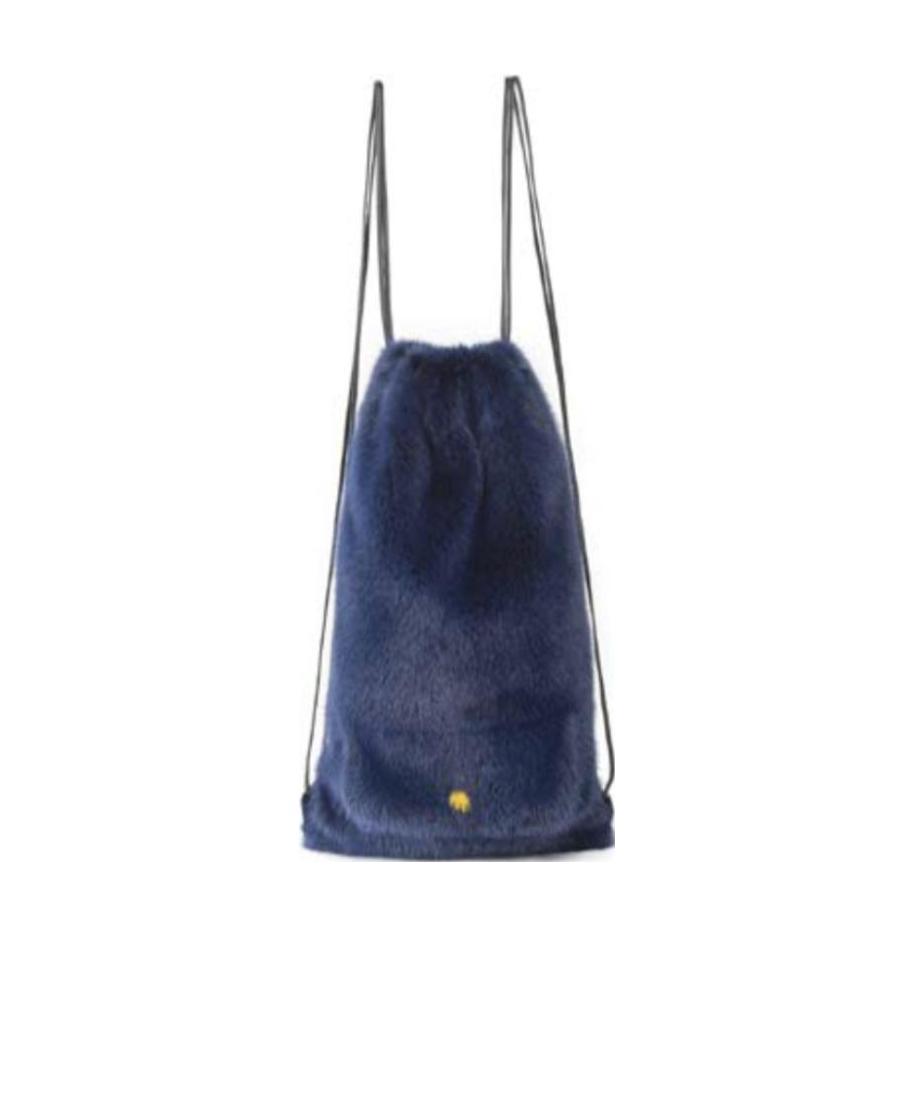 Simonetta Ravizza Plush Backpack In Blue