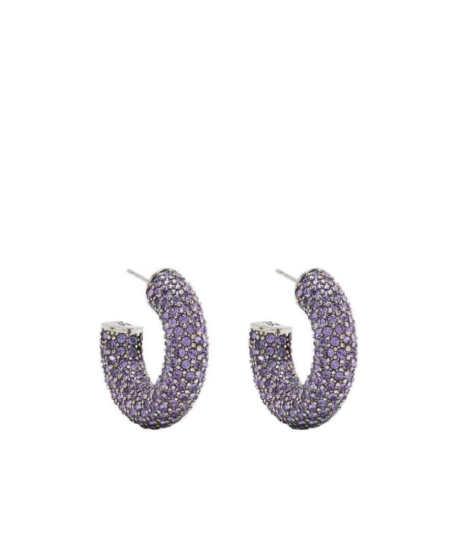 Amina Muaddi Ring Earring In Gray