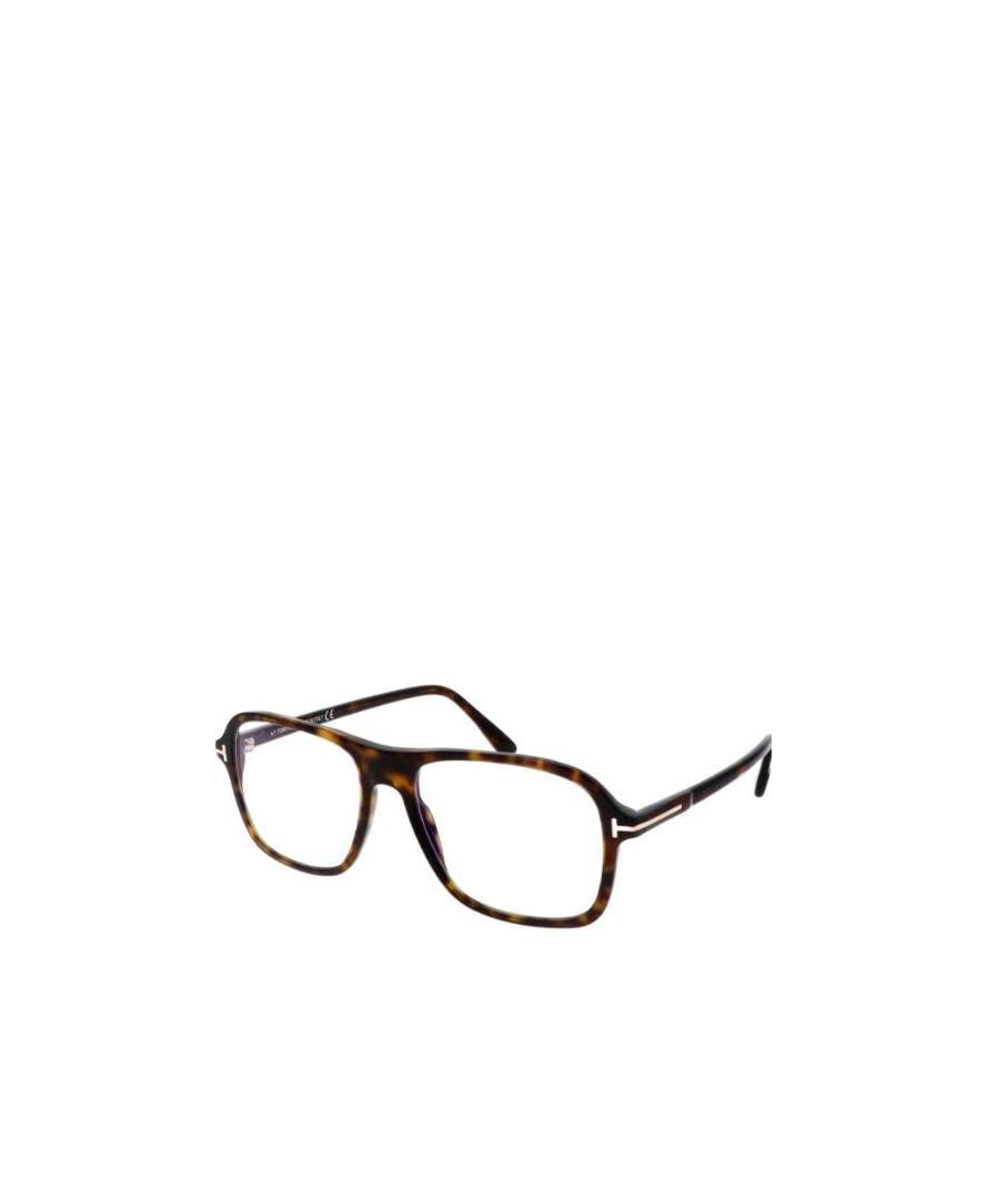 Shop Tom Ford Logo Optical Glasses In Black