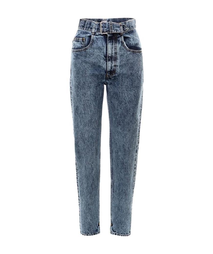 Maison Margiela Straight High-rise Jeans In Blue