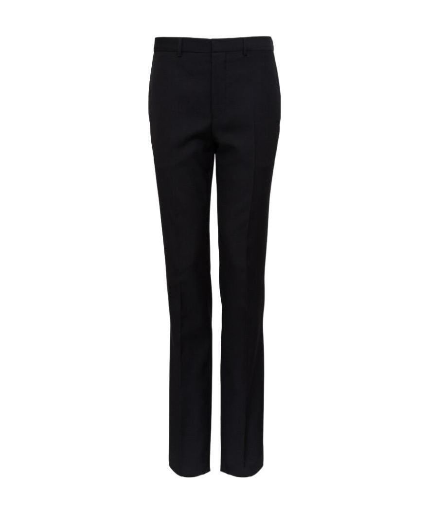 Givenchy Split Logo Detail Tailored Trousers In Black