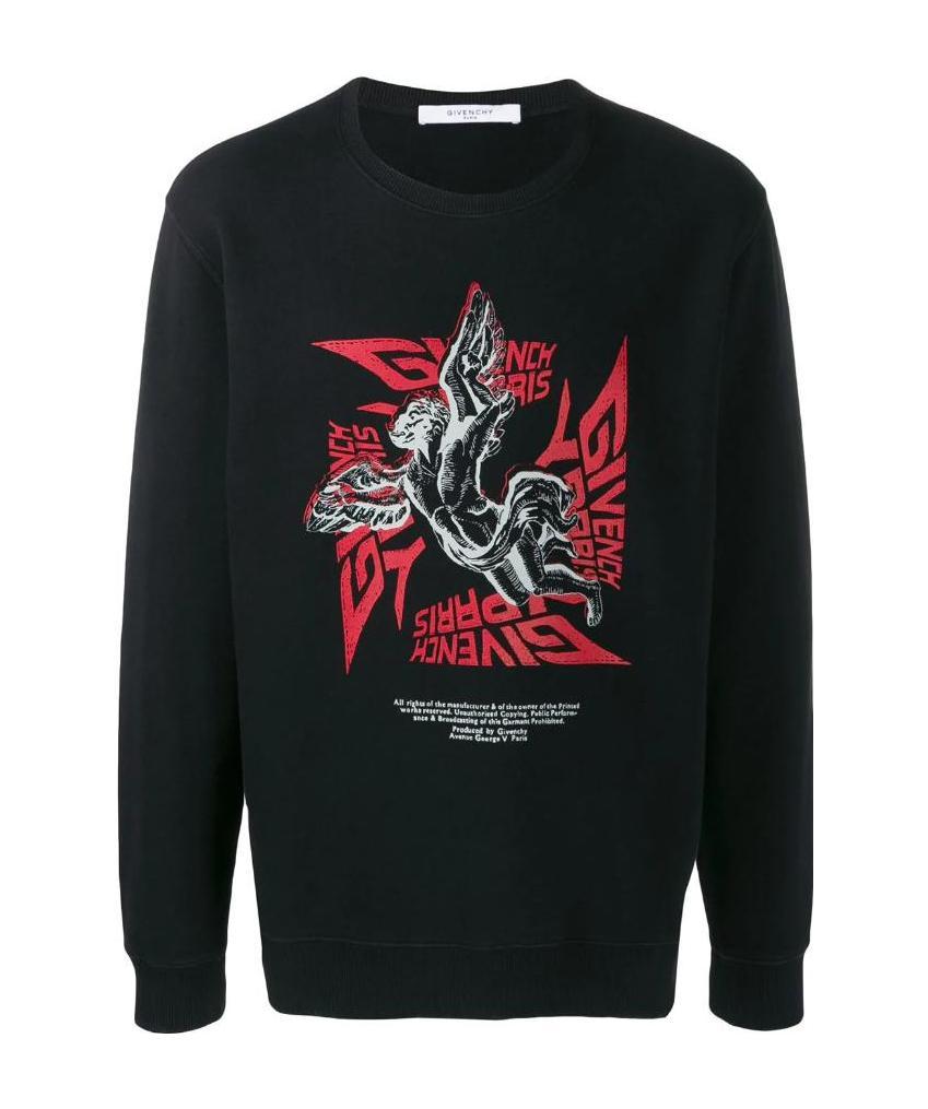 Givenchy Long-sleeved Sweater In Black